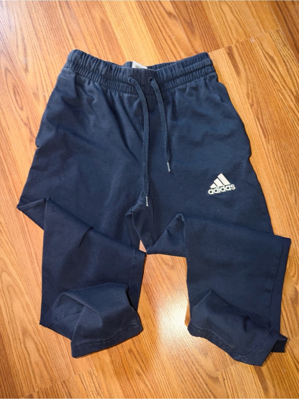 adidas • Navy Blue Jogger Sweatpants with embroidered logo
